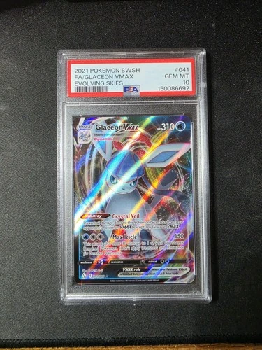 Pokemon - Glaceon VMAX - Evolving Skies - #41 - PSA 10
