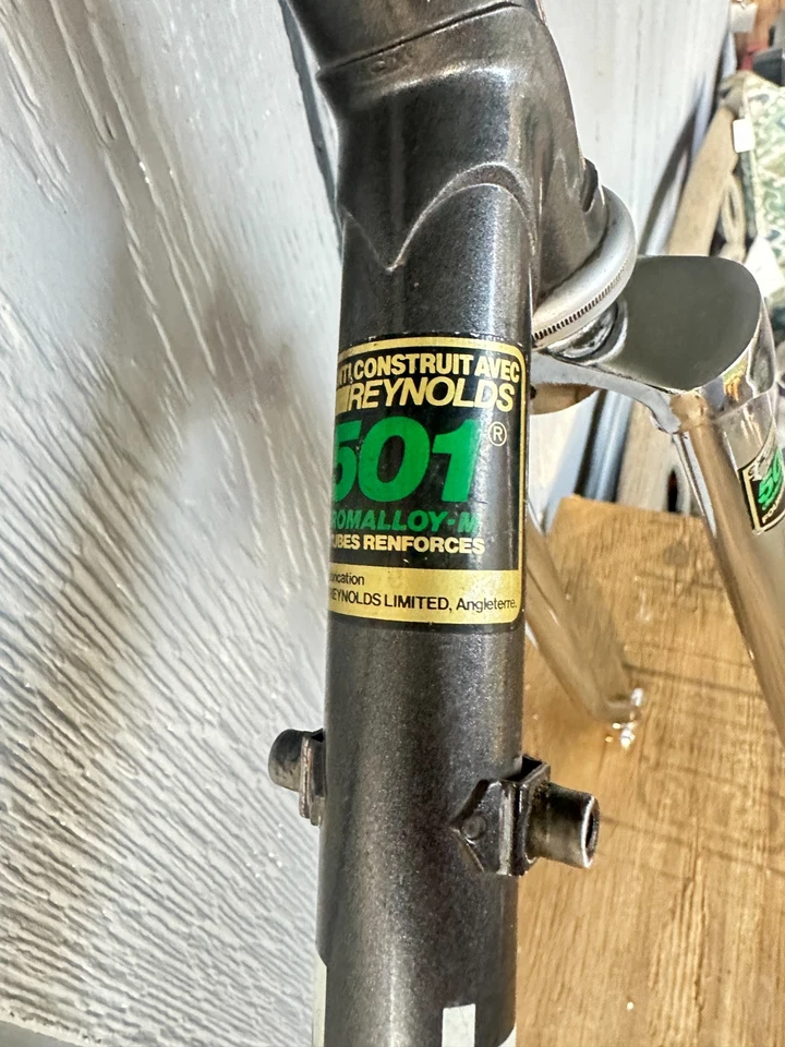 Cuadro de bicicleta Peugeot PH501 1985 Ventoux Road Racing 56x55 cm Foto 4 de 4