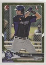 2018 Bowman Prospects Camo Sam Hilliard #BP13 0a3