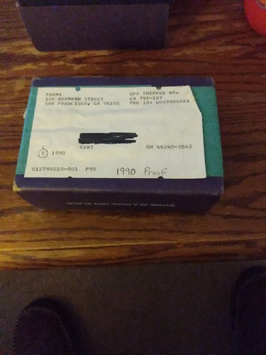 Sealed/Unopened Mint Shipping Box Of 1990