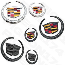 3d 2pcset Rear Front Grille Ornament Emblem Badge For Escalade Srx Cts 64 Inch 3d 2pcset Rear Front Grille Ornament Emblem Badge For Escalade Srx Cts 64 Inch