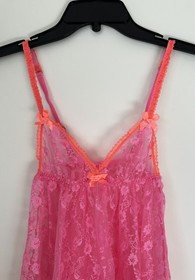 Agent Provocateur Pink Red Slip Set thong panty and babydoll dress XS/S