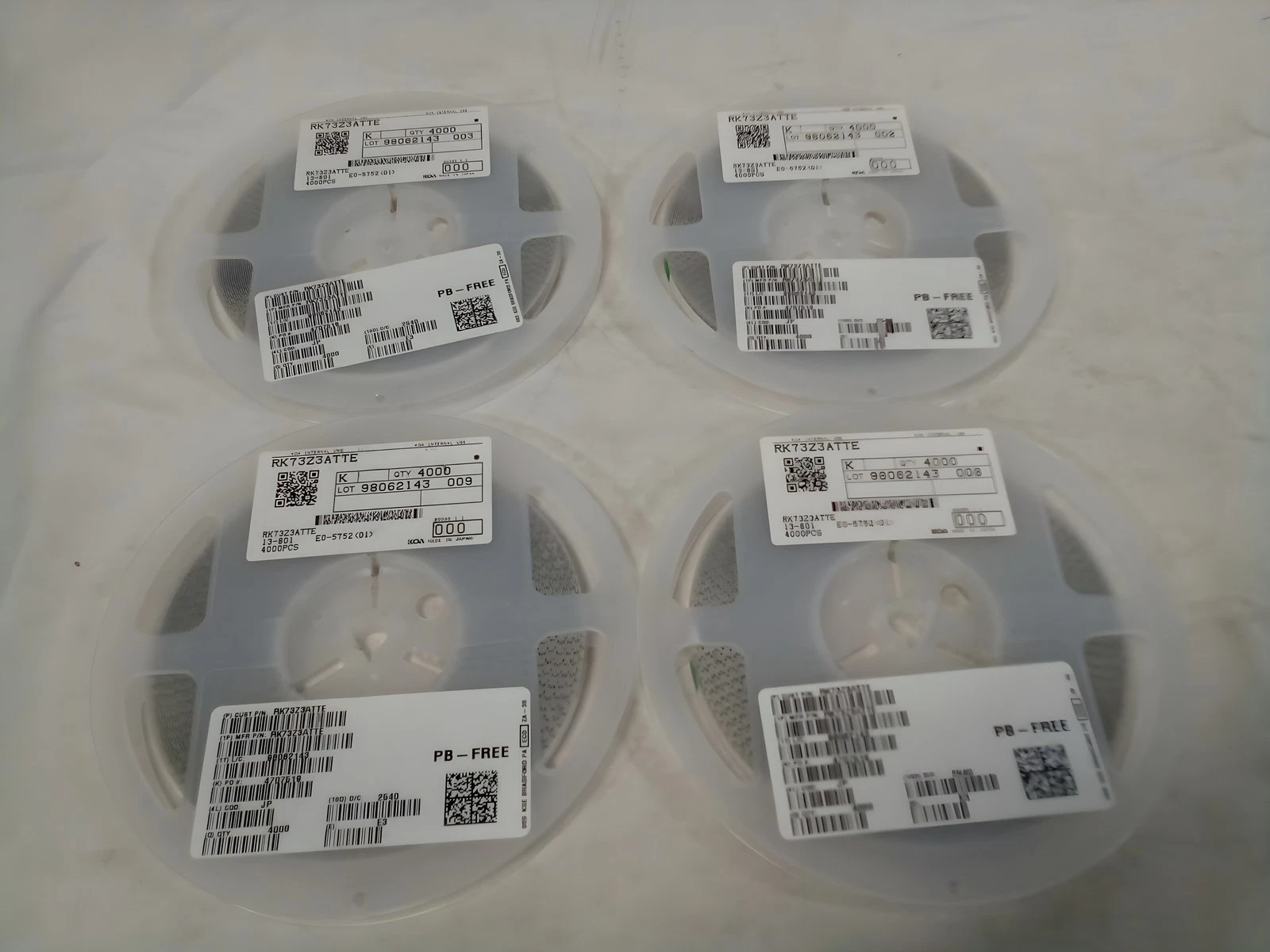 KOA Speer RK73Z3ATTE 0 Ohm 2512 SMD Chip Jumper, 4 Reels of 4,000/ea image 1