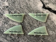 Litewave Kiteboard G-10 Twintip Fins, Set Of Four