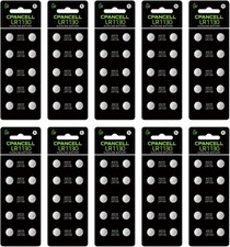 LR1130 AG10 Batteries, High Capacity L1131 SG10 389 189 1.5V Button Coin Cell