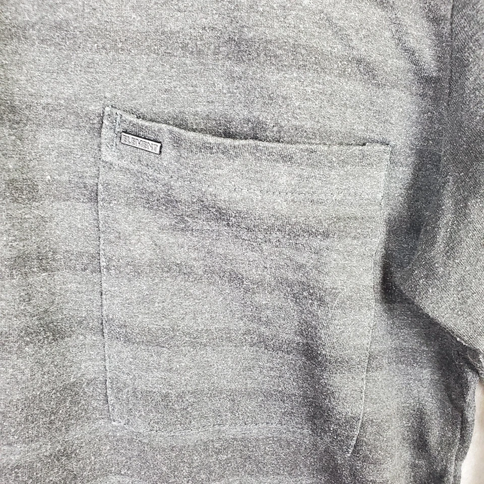 Element Skateboard Co.  Men’s Long-Sleeve Henley T-Shirt S Grey Skateboarding - Image 2 of 4