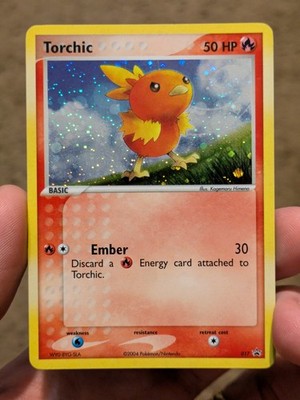 Pokémon Torchic 017 Holo Rare Black Star Promo TCG Card LP #017