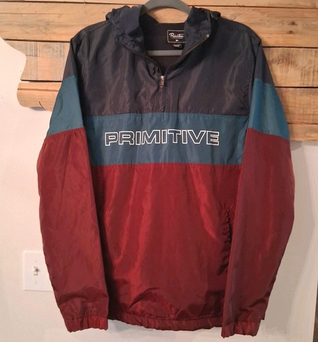 Primitive Skateboarding Levels Anorak Jacket Colorblock Windbreaker Mens Medium
