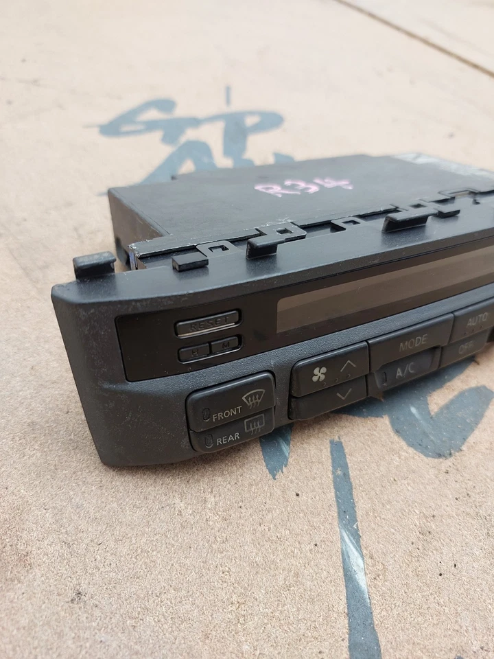 JDM Nissan Skyline R34 OEM Climate Control Heater Switch Panel TESTED GT-R GT-T - Image 2 of 4