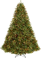 National Tree Company 7.5 ft Pre-Lit Jersey Fraser Fir Full 7ft 6in, Green 