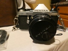 Vintage Pentax ME Super Film Camera with Case and 2 Lenses 50mm, 75-200 zoom.