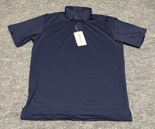 Collars  Co Men  s Small Featherweight Navy Blue Dress Collar Polo Shirt NWT