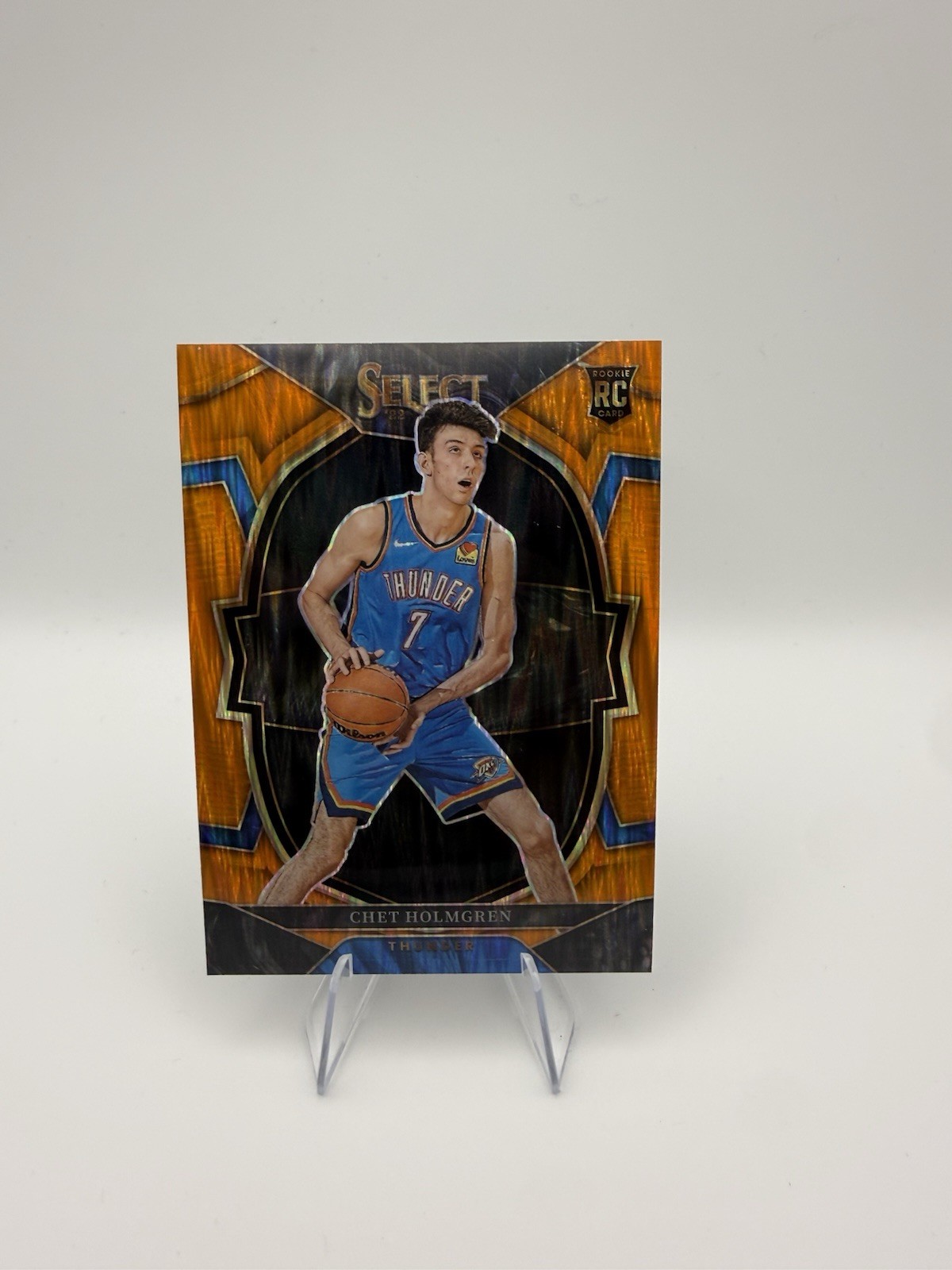 2022-23 Panini Select - Concourse Chet Holmgren #83 Orange Flash Prizm (RC)