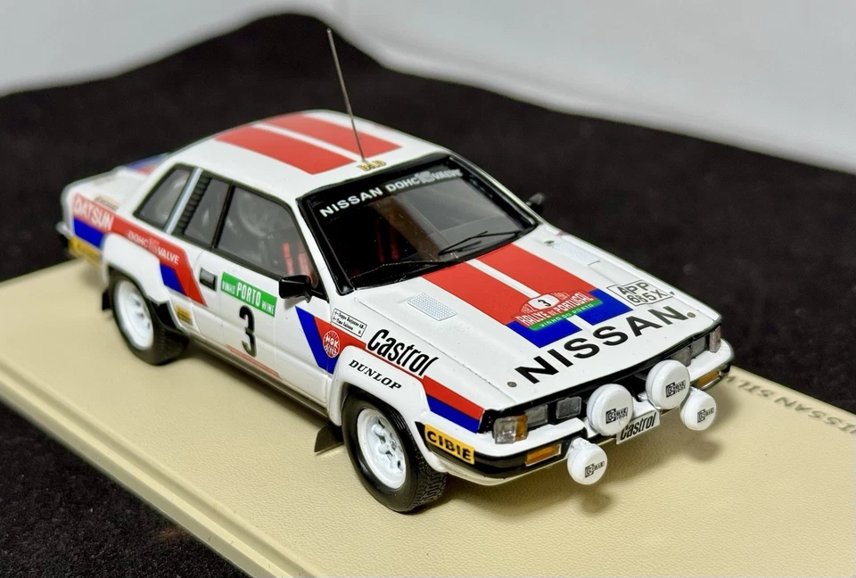 NISSAN SILVIA #3 T.SALONEN-S.HARJANNE RALLY PORTUGAL 1982 BIZARRE BZ242 1:43 - Immagine 4 di 4