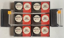 SONY Audio CASSETTE TAPE Vintage 1970s EMPTY Jewel CASE Lot 8 C-60 AB Low Noise