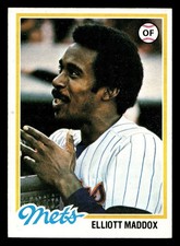 1978 Topps #442 Elliott Maddox Ex-Mint Mets