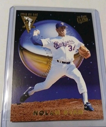 Ultra 1993 Insert Nolan Ryan #4 Texas Rangers MLB Baseball Card Original Vintage