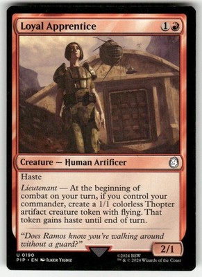 Loyal Apprentice 190 UC Universes Beyond: Fallout NM Magic: The Gathering