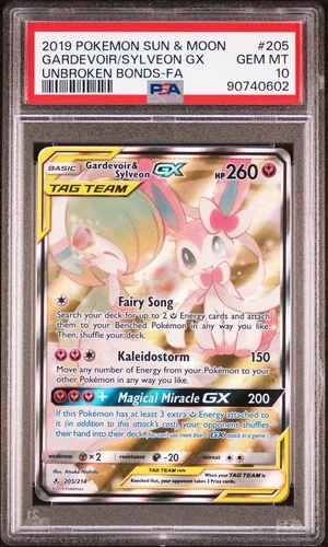 Pokemon Gardevoir Sylveon GX Unbroken Bonds 130/214 PSA 10 Alternate Art