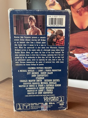 Starman (1984) VHS ft Jeff Bridges and Karen Allen - Picture 3 of 3
