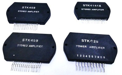 STK459 STK025 STK4141II Hybrid Endstufen IC Konvolut 4 Stück Audio Verstärker
