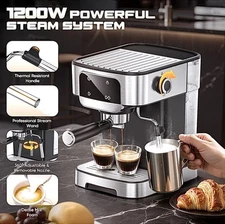 Professional 20-Bar-Italian Pump-Espresso & Capuchino Machine with Touchscreen