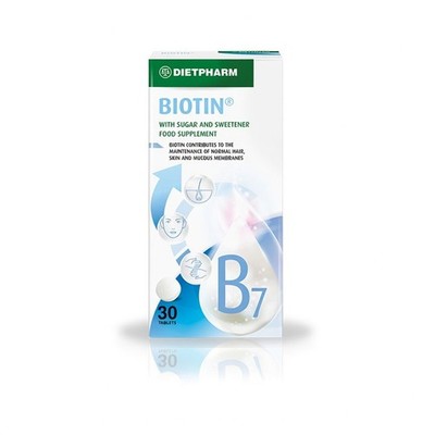 Biotin Tabletten - 30 Stück Vitamin B7