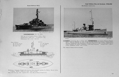 Antiker alter Druck 1936-54 Schiffe Uusimaa Finnland Vetehinen U-Boot Boote 20.
