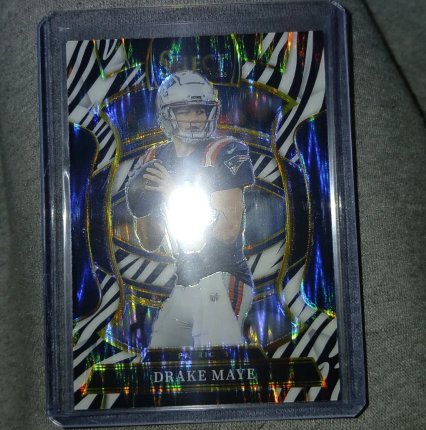 2025 Select #80 Drake Maye Zebra🦓Prizm Concourse SSP CASE HIT!