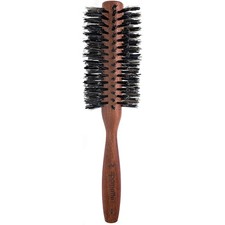 Italian Round Boar Bristle Brush 2.25" Large Round Brush for Blow Drying Styling