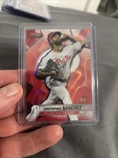 2025 Bowman’s Best Christopher Sanchez Red Lava Refractor 2/5- Color Match