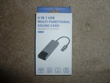 USB 6 In 1 Multifunctional External Sound Card HY-601