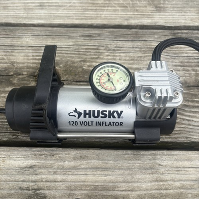 #ad Husky Portable Inflator Pump 120 Volt $30.00