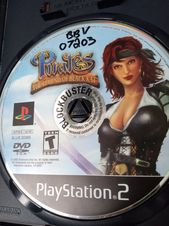 Pirates The Legend of Black Kat PlayStation PS2 2002 Disc Only - EA - Image 2 of 4