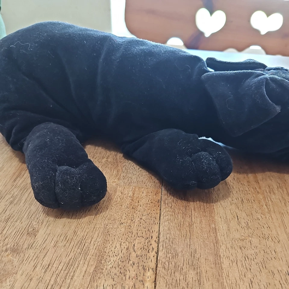 Peluche Tonka Pound Puppy 1985 vintage negro, grande, 18" Foto 4 de 4