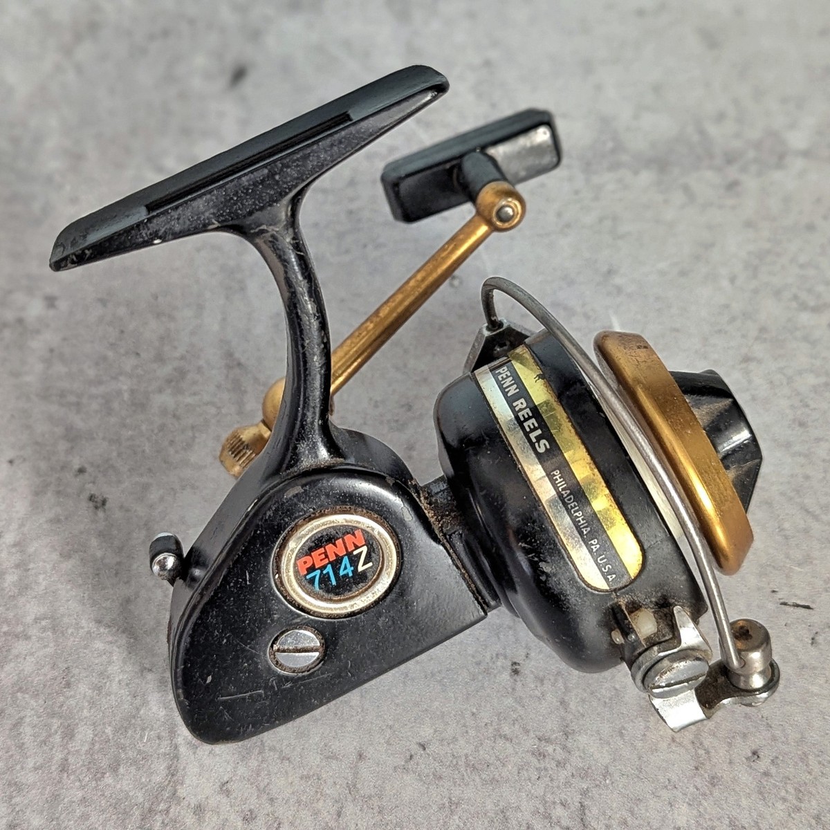 Vintage Penn 714Z Spinfisher Ultralight Spinning Reel Works Well
