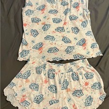 Pop-Tarts Print Pajama Set Women  s Medium