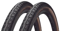 2X Continental Ride Tour 37-622 Schwarz/Braun 28X1 3/8X1 5/8 Reifen Mantel Bike