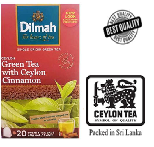 Dilmah Ceylon green Tea With Cinnamon 20 Bags Fat Burn Weight Loss Sri Lanka New eBay