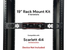 Rack Mount Kit for Scarlett 4i4 3rd Gen 1.5U 19” Rack Mount - 4 Variations