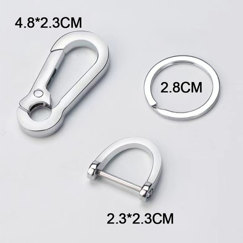 Bag Clasps Lobster Swivel Trigger Clips Snap Hook Car's Key Chain Simple Keyring - Picture 6 of 10