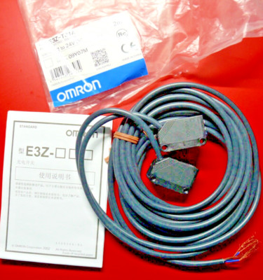 1 x OMRON 2 m SENSOR fotoelektrisch Type: E3Z-T81A NEU & OVP