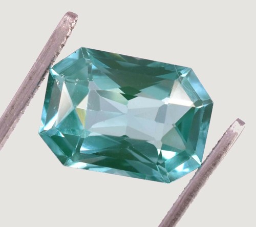 12.10 Ct Natural Ceylon Bi Color Sapphire Emerald Shape Amazing Loose Gemstone - Picture 3 of 5