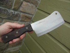 Old Homestead Lifetime Cutlery Wood Handle CLEAVER 6” Stainless Steel Blade