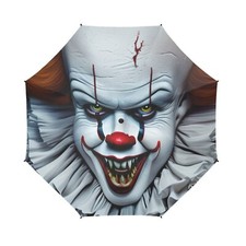 Pennywise Rain Umbrella- Semi Automatic Foldable Umbrella- IT umbrella
