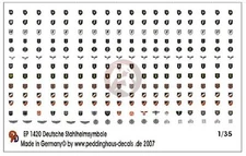 Peddinghaus 1/35 Stahlhelm German Steel Helmet Insignia WWII No.1 [Decal] 1420