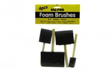 UniPro 4 Pack Foam Brushes Set