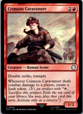 Magic the Gathering Crimson Caravaneer Fallout Commander MTG Free Shipping!