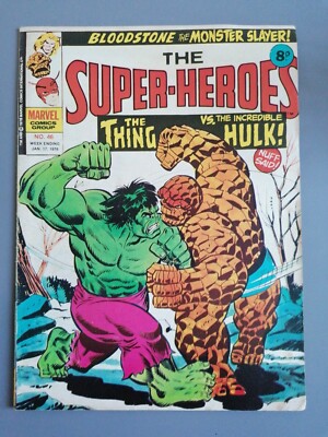 Marvel The Super-Heroes  UK comics #46 JAN 1976