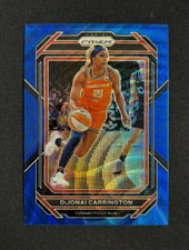 2023 Panini PRIZM WNBA DiJonai Carrington Blue Wave #1 Connecticut Sun